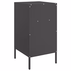 vidaXL Bedside Cabinet Bedroom Nightstand Bed Side Table Olive Green Steel - black, 1 pcs - Additional view 7