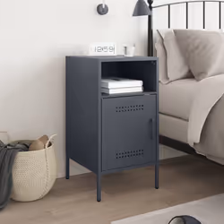 VidaXL 843070 nightstand/bedside table Anthracite