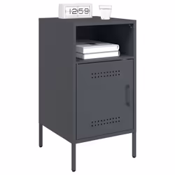 VidaXL 843070 nightstand/bedside table Anthracite - Additional view 4