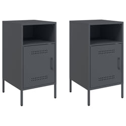 VidaXL 843071 nightstand/bedside table Anthracite