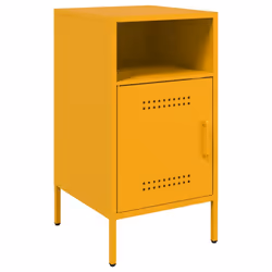 VidaXL 843073 nightstand/bedside table Yellow - Additional view 5