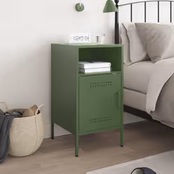 VidaXL 843074 nightstand/bedside table Olive