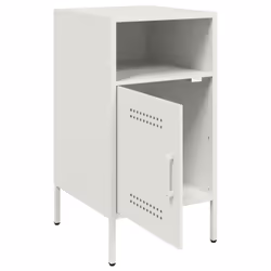 vidaXL Bedside Cabinet Bedroom Nightstand Bed Side Table Olive Green Steel - white, 1 pcs - Additional view 10