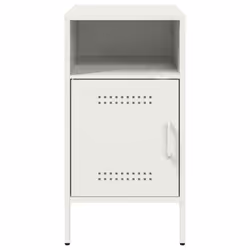 vidaXL Bedside Cabinet Bedroom Nightstand Bed Side Table Olive Green Steel - white, 1 pcs - Additional view 5