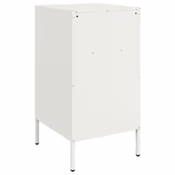 vidaXL Bedside Cabinet Bedroom Nightstand Bed Side Table Olive Green Steel - white, 2 pcs - Additional view 7