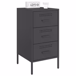 VidaXL 843078 nightstand/bedside table Black - Additional view 4