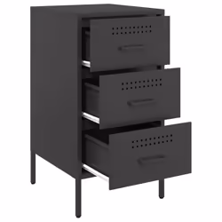 VidaXL 843078 nightstand/bedside table Black - Additional view 8