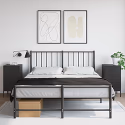 VidaXL 843079 nightstand/bedside table Black