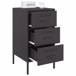 VidaXL 843079 nightstand/bedside table Black - Additional view 4