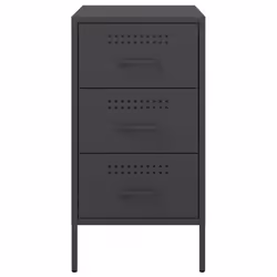 VidaXL 843079 nightstand/bedside table Black - Additional view 6