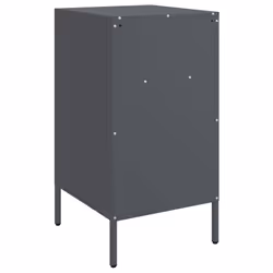 vidaXL Bedside Cabinet Bedroom Nightstand Bed Side Table Anthracite Steel - Additional view 7