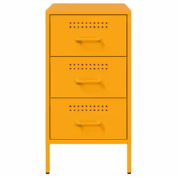 VidaXL 843084 nightstand/bedside table Yellow - Additional view 6