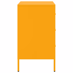 VidaXL 843084 nightstand/bedside table Yellow - Additional view 7