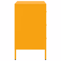 VidaXL 843085 nightstand/bedside table Yellow - Additional view 7