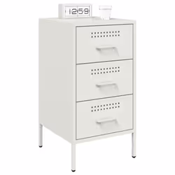 VidaXL 843088 nightstand/bedside table White - Additional view 4