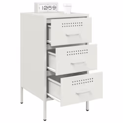 VidaXL 843088 nightstand/bedside table White - Additional view 5