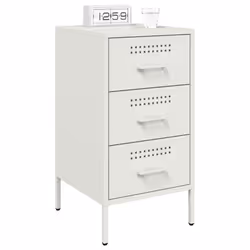 VidaXL 843089 nightstand/bedside table White - Additional view 4