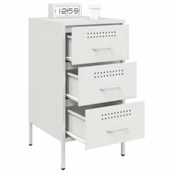 VidaXL 843089 nightstand/bedside table White - Additional view 5