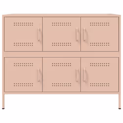 vidaXL Sideboard Storage Organiser Cupboard Side Cabinet Highboard Pink Steel - Additional view 5