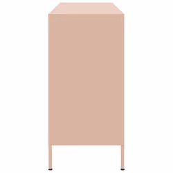 vidaXL Sideboard Storage Organiser Cupboard Side Cabinet Highboard Pink Steel - Additional view 6
