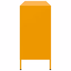 vidaXL Sideboard Storage Cupboard Side Cabinet Highboard Mustard Yellow Steel - Additional view 6