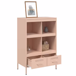 vidaXL Highboard Sideboard Side Cabinet Cupboard Anthracite Cold-rolled Steel - pink - Additional view 4