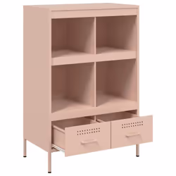 vidaXL Highboard Sideboard Side Cabinet Cupboard Anthracite Cold-rolled Steel - pink - Additional view 8
