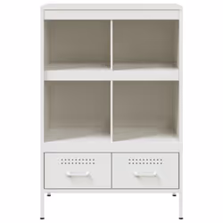 vidaXL Highboard Sideboard Side Cabinet Cupboard Anthracite Cold-rolled Steel - white - Additional view 5