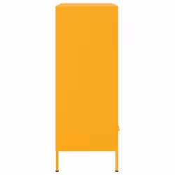 vidaXL Highboard Sideboard Side Cabinet Storage Cupboard Cold-rolled Steel - yellow - Additional view 6
