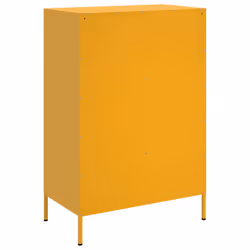 vidaXL Highboard Sideboard Side Cabinet Storage Cupboard Cold-rolled Steel - yellow - Additional view 7