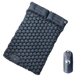 vidaXL Self Inflating Camping Mattress with Pillows Air Mattress Sleeping Mat - grey