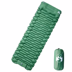 vidaXL Self Inflating Camping Mattress and Integrated Pillow Sleeping Mat - green