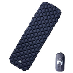 vidaXL Inflating Camping Mattress Outdoor Air Mattress Picnic Sleeping Mat - grey