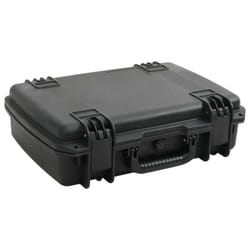 vidaXL Portable Flight Case Black PP Tool Box Protective Hard Case Carry Case - 50.5 x 37 x 14.5 cm