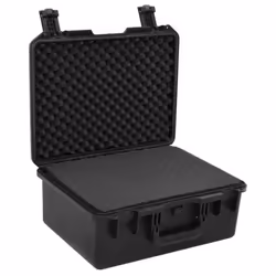 vidaXL Portable Flight Case Black PP Tool Box Protective Hard Case Carry Case - 49 x 38 x 23 cm