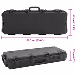 vidaXL Portable Flight Case Portable Protective Case Hard Camera Case Black PP