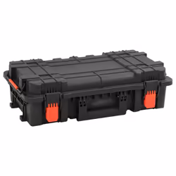 vidaXL Portable Flight Case Portable Protective Case Hard Camera Case Black PP