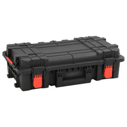 vidaXL Portable Flight Case Portable Protective Case Hard Camera Case Black PP