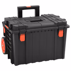 vidaXL Portable Flight Case Portable Protective Case Hard Camera Case Black PP