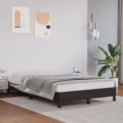 vidaXL Bed Frame Bed Base Bedstead Black 120x190 cm Small Double Faux Leather