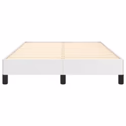 vidaXL Bed Frame Bed Base Bedstead White 120x190 cm Small Double Faux Leather - Additional view 4