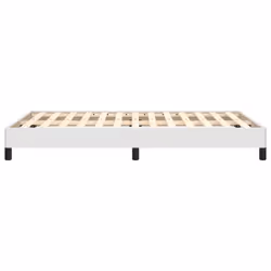 vidaXL Bed Frame Bed Base Bedstead White 120x190 cm Small Double Faux Leather - Additional view 5