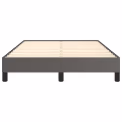 vidaXL Bed Frame Bed Base Bedstead Grey 120x190 cm Small Double Faux Leather - Additional view 4