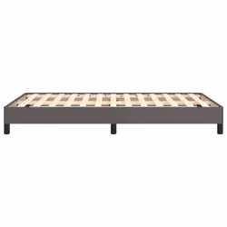 vidaXL Bed Frame Bed Base Bedstead Grey 120x190 cm Small Double Faux Leather - Additional view 5