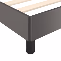 vidaXL Bed Frame Bed Base Bedstead Grey 120x190 cm Small Double Faux Leather - Additional view 6