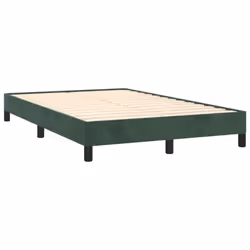 vidaXL Bed Frame Bed Base Bedstead Dark Green 120x190 cm Small Double Velvet