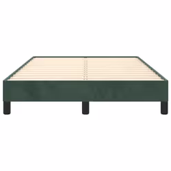 vidaXL Bed Frame Bed Base Bedstead Dark Green 120x190 cm Small Double Velvet - Additional view 4
