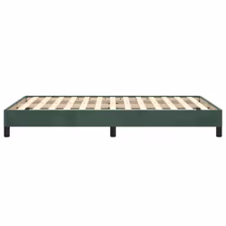 vidaXL Bed Frame Bed Base Bedstead Dark Green 120x190 cm Small Double Velvet - Additional view 5