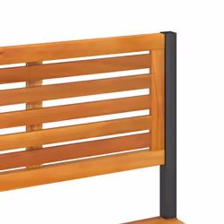 vidaXL Garden Work Table Potting Bench Plant Stand Solid Wood Acacia and Steel - Additional view 6