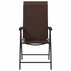 VidaXL 3270608 outdoor chair Terrace Polyrattan, Steel Brown - Additional view 5